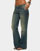 EDIKTED Shirili Low Rise Flared Jeans image number 2