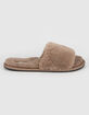 QUPID Faux Fur Band Womens Taupe Slippers image number 2