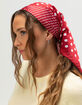 FULL TILT Polka Dot/Paisley Satin Headscarf image number 3