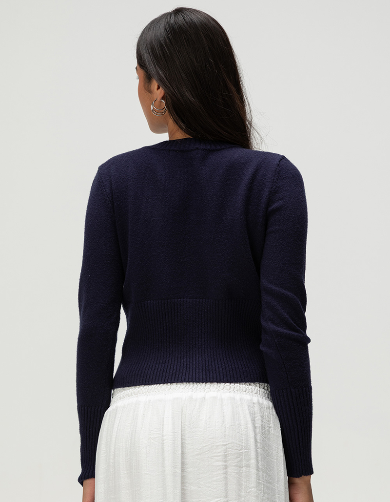 RSQ Womens High Rib Boyfriend Cardigan image number 3