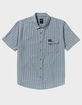 RVCA Dayshift Stripe II Mens Button Up Shirt image number 2