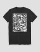 ALICE IN WONDERLAND Black And White Collage Unisex Tee image number 1