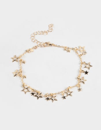 FULL TILT Multi Star Charm Anklet Alternative Image