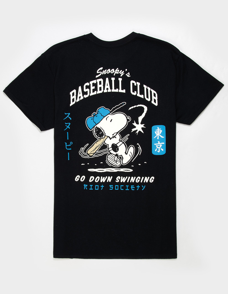 RIOT SOCIETY x Peanuts Snoopy's Baseball Club Mens Tee image number 0