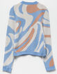 FULL TILT Swirl Girls Pullover Sweater image number 3
