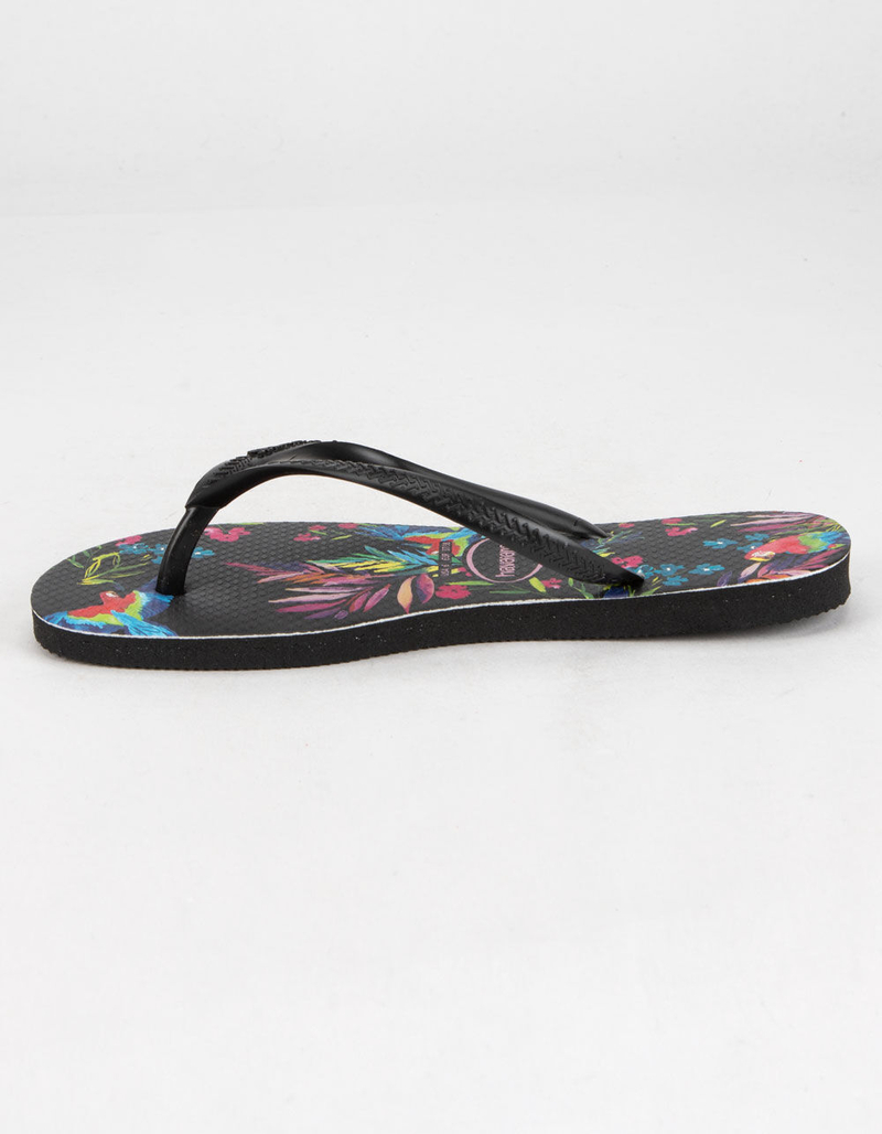 HAVAIANAS Slim Tropical Floral Womens Sandals image number 3
