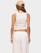 EDIKTED Linda Ribbed Scoop Neck Tank Top image number 3