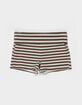 FULL TILT Stripe Fold Over Girls Micro Shorts image number 2