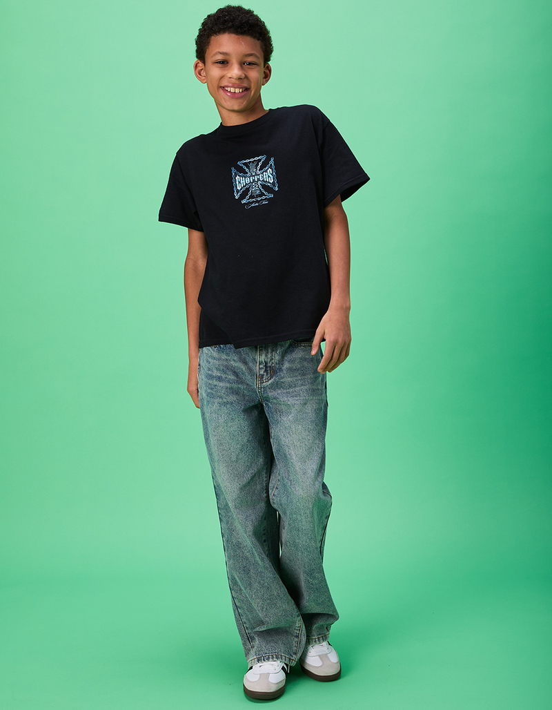 RSQ Boys Embroidered Extra Baggy Jeans image number 0