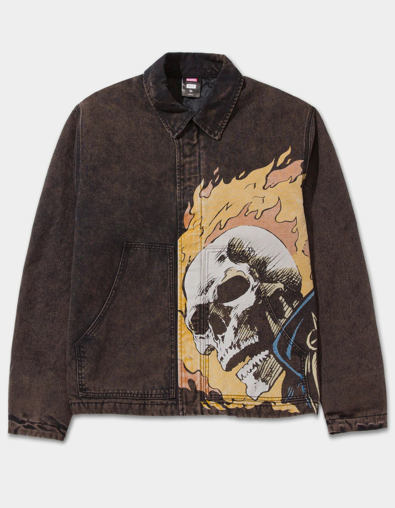 HUF x Marvel Ghost Rider Mens Work Jacket image number 0