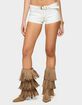 EDIKTED Ciel Low Rise Denim Micro Shorts image number 1