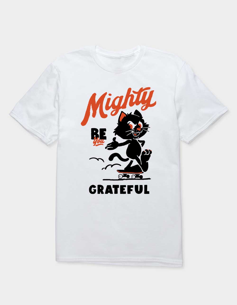 MIGHTY GRATEFUL Skate Cat Unisex Tee image number 0