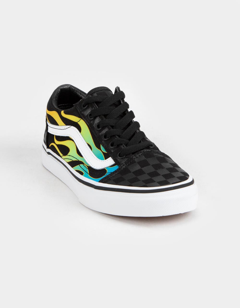 VANS Glow Flame Old Skool Juniors Shoes image number 1