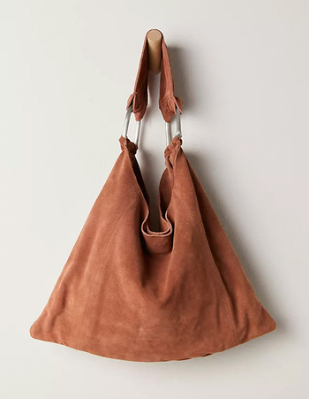 FREE PEOPLE Bobbi Slouch Suede Tote Bag Primary Image