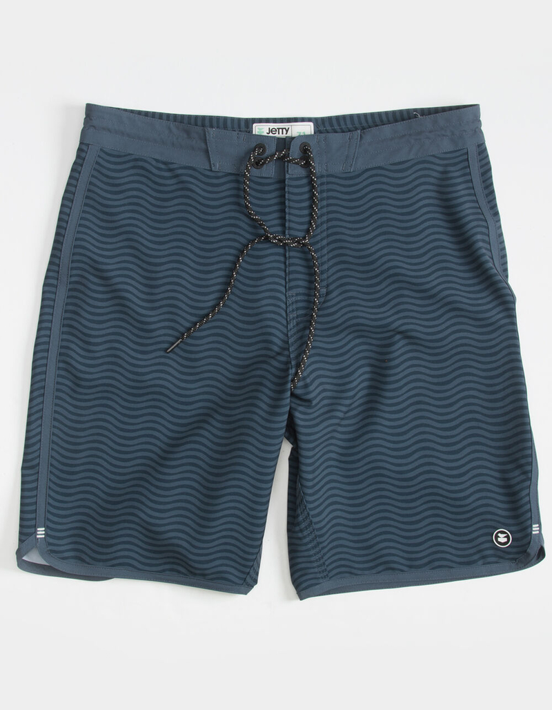 JETTY Mollusk Mens Navy Boardshorts image number 0