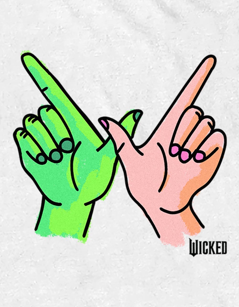 WICKED Green And Pink Hands Unisex Tee image number 1