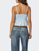 EDIKTED Millie Scrunch Tank Top image number 5
