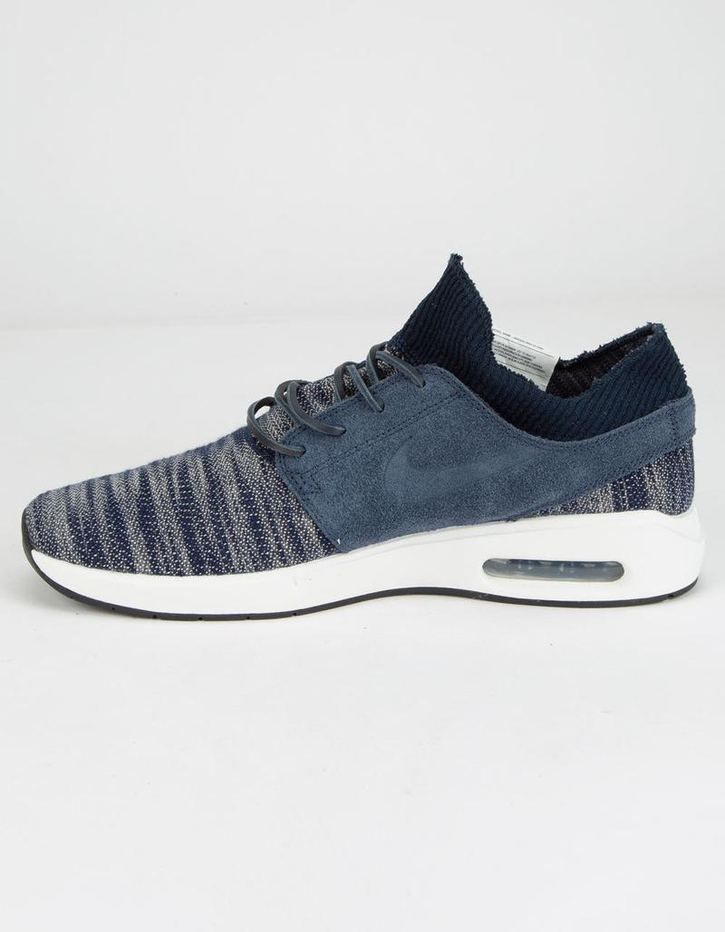 NIKE SB Air Max Stefan Janoski 2 Premium Obsidian & Summit White Shoes image number 3
