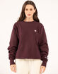 CHAMPION Reverse Weave Embroidered Womens Oversized Crewneck Sweatshirt image number 1