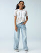RSQ Girls Low Rise Wide Leg Jeans image number 9