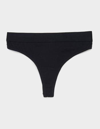 FULL TILT Waistband Cotton Thong Primary Image