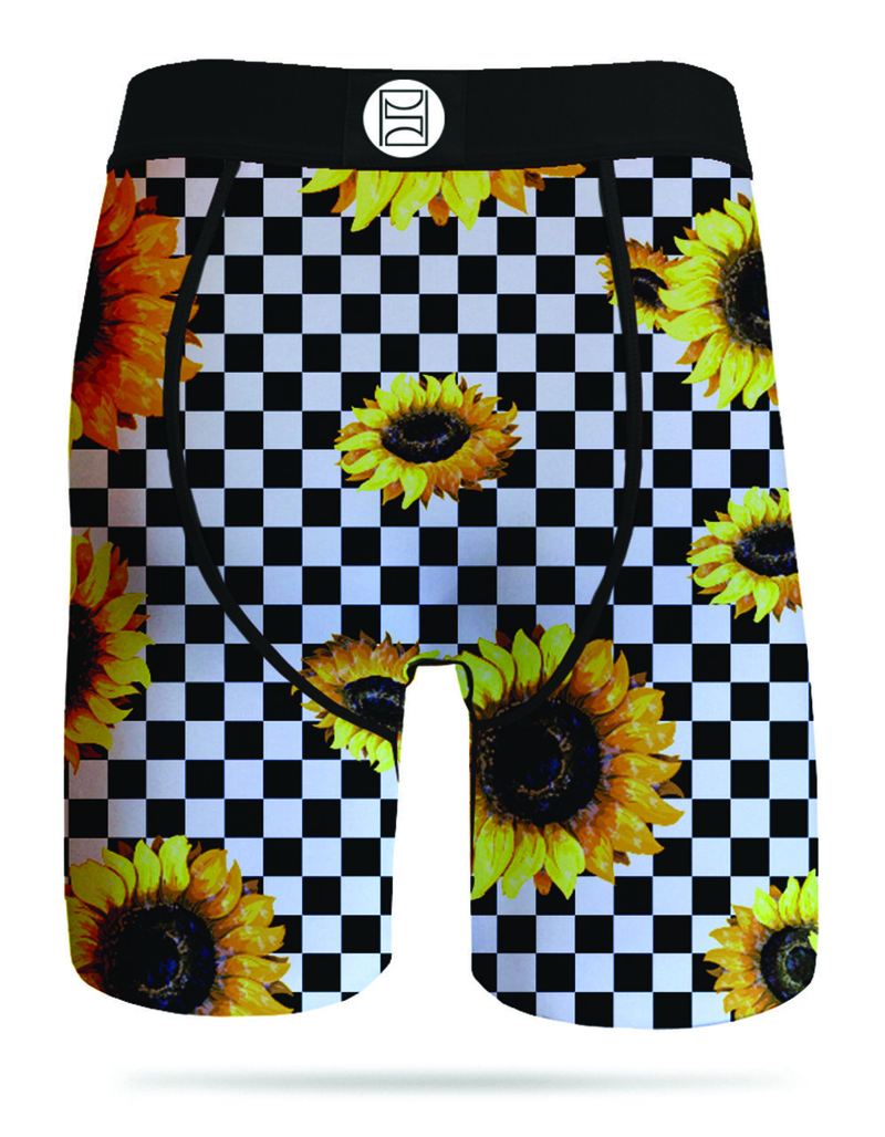 PSD x Sommer Ray Sunflower Check Mens Boxer Briefs image number 2