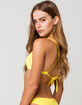 RVCA Cross Back Bralette Yellow Bikini Top image number 3