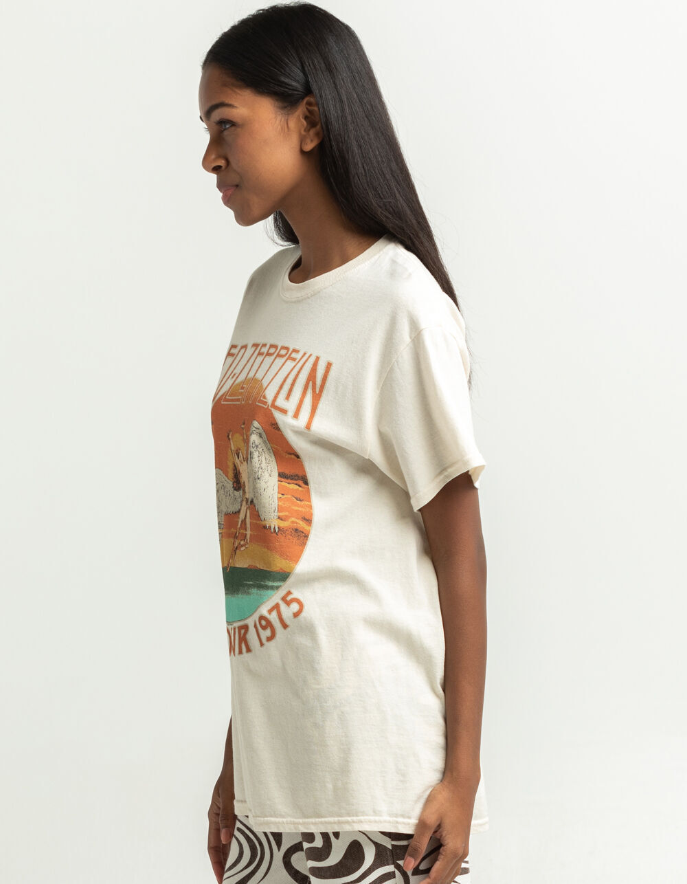 LED ZEPPELIN 1975 Tour Womens Tee 