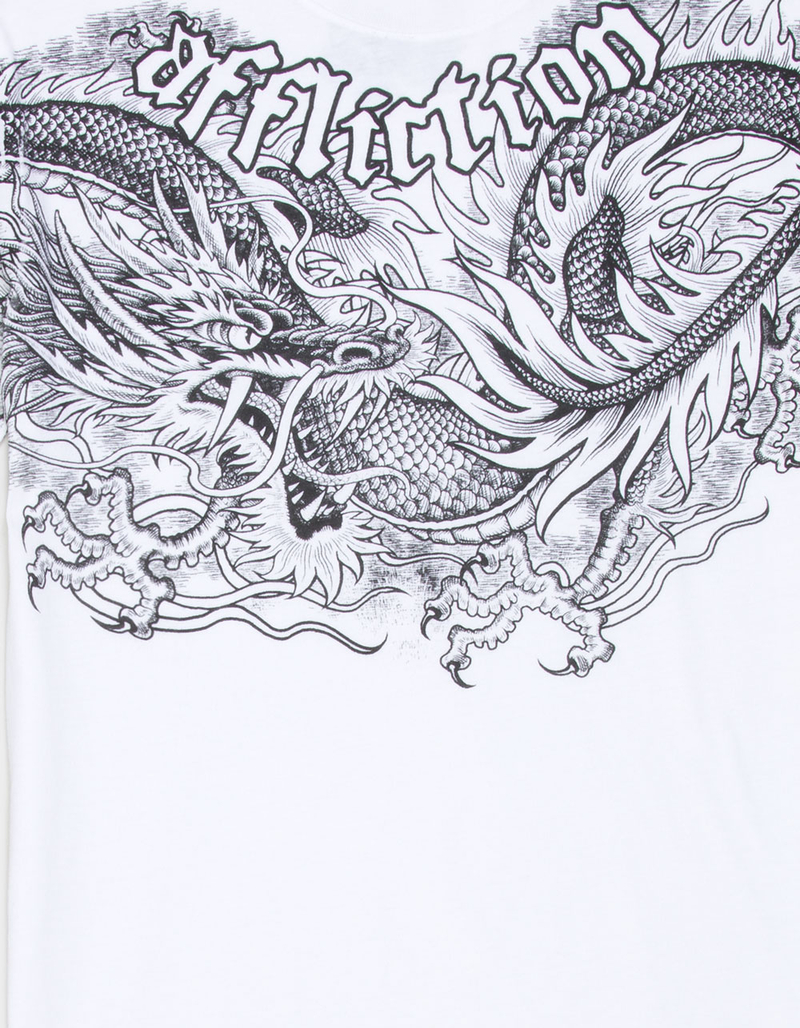 AFFLICTION Flaming Dragon Boys Tee image number 2