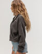 HURLEY Outsider Womens Crop Zip-Up Hoodie image number 3