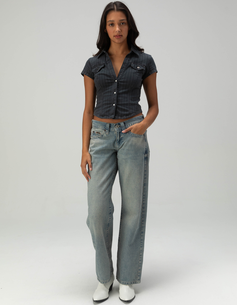 BDG Urban Outfitters Polly Womens Boyfriend Denim Shirt image number 1