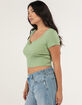 FULL TILT Essentials Split Neck Womens Tee image number 6