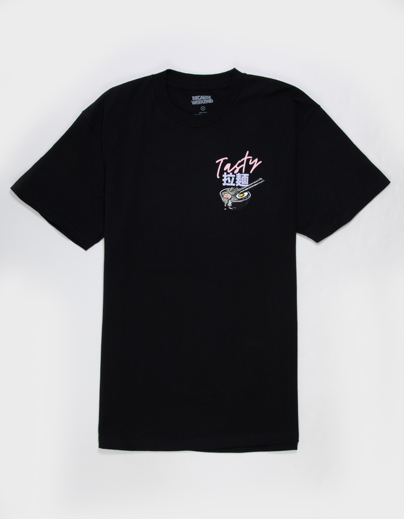 BECAUSE WEEKEND Ramen Mens Tee image number 1