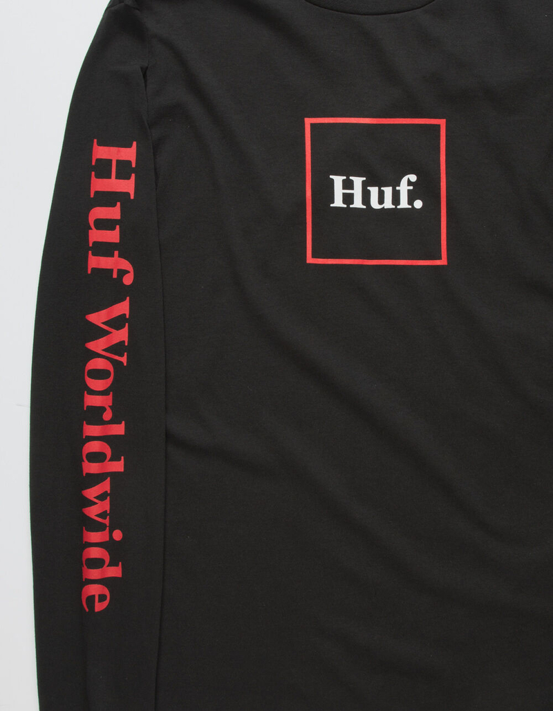 HUF Domestic Black & Red Mens T-Shirt image number 1