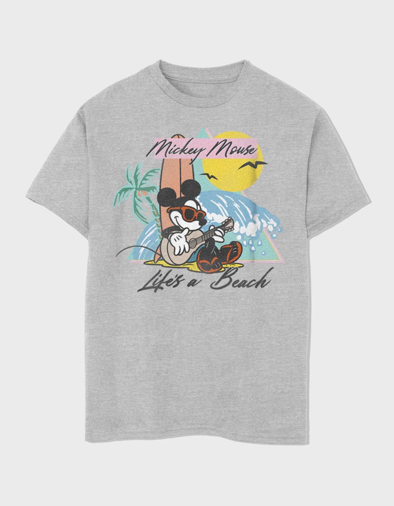 DISNEY Life's A Beach Mickey Unisex Kids Tee image number 0