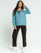 VOLCOM Enemy Stone Womens Light Blue Windbreaker Jacket image number 4