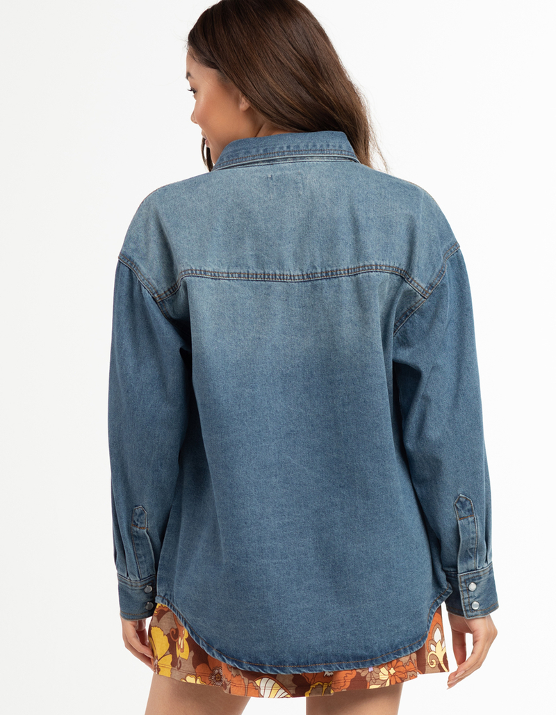 CI SONO Womens Denim Shacket image number 2