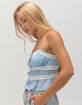 RSQ Womens Lace Chiffon Tie Cami image number 2