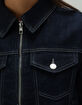 WEST OF MELROSE Zip Front Womens Denim Jacket image number 6