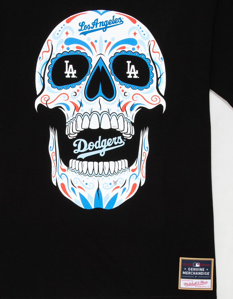 MITCHELL & NESS Los Angeles Dodgers Sugar Skull Mens Tee image number 1