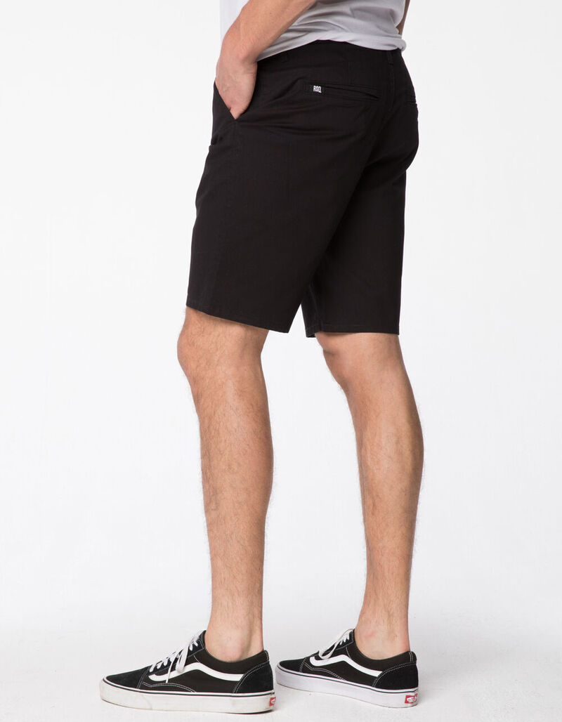 RSQ Mid Length Mens Black Chino Shorts BLACK 364586100