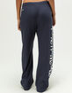 THE MAYFAIR GROUP World Needs More Empathy Womens Wide Leg Waffle Knit Sweatpants image number 4