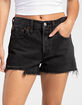 LEVI'S 501 High Rise Womens Denim Shorts - Lunar Black image number 2