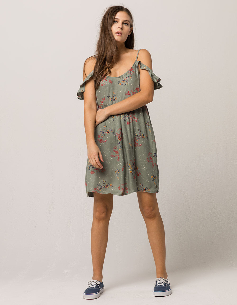 ROXY Do It My Way Cold Shoulder Babydoll Dress image number 3