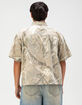 RSQ Mens Cropped Washed Twill Camo Button Up Shirt image number 5