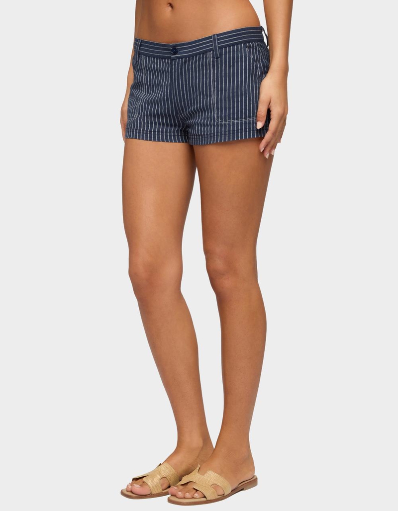 EDIKTED Lina Pinstripe Shorts image number 1