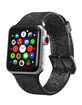ELEMENT WORKS 42mm Black Glitter Silicone Apple Watch Wristband image number 1