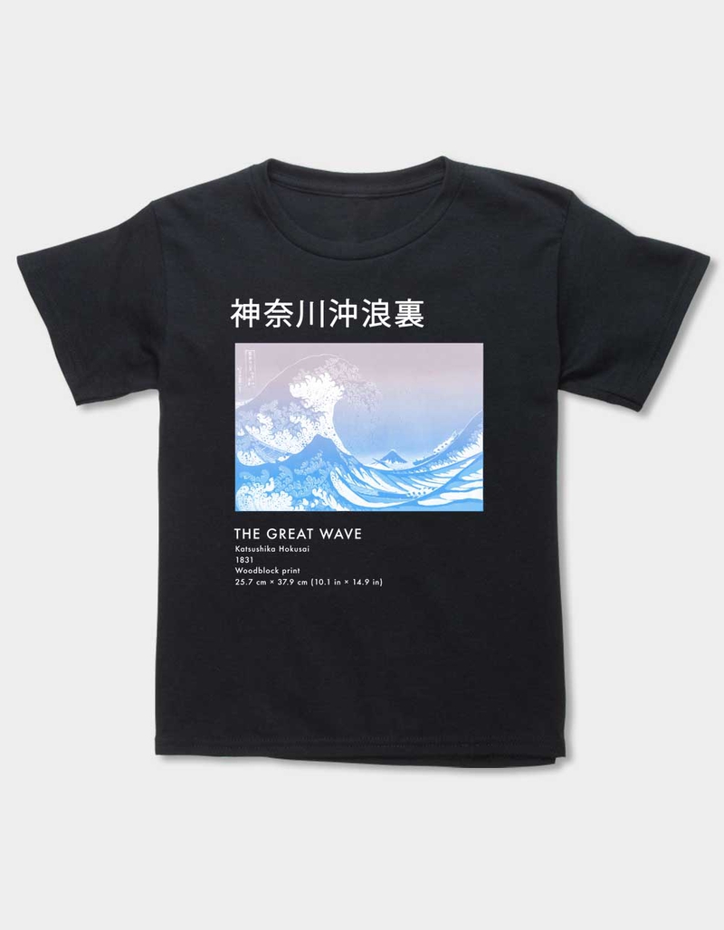 HOKUSAI Pastel Great Wave Unisex Kids Tee image number 0
