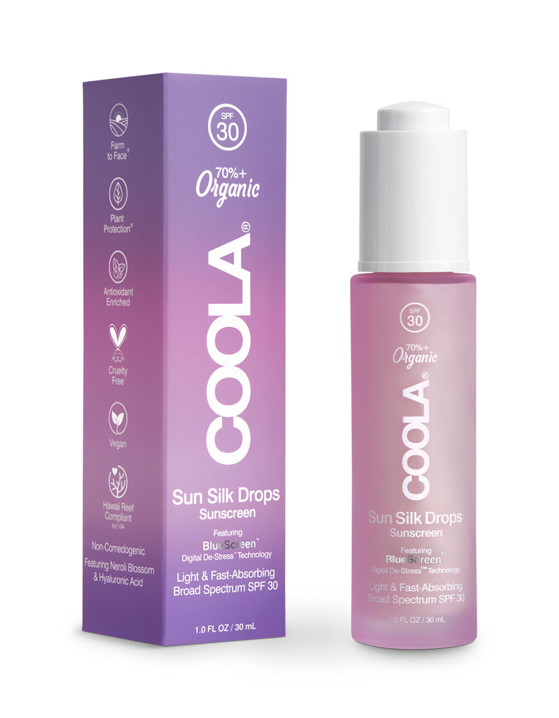 COOLA SPF 30 Sun Silk Drops Organic Face Sunscreen image number 0