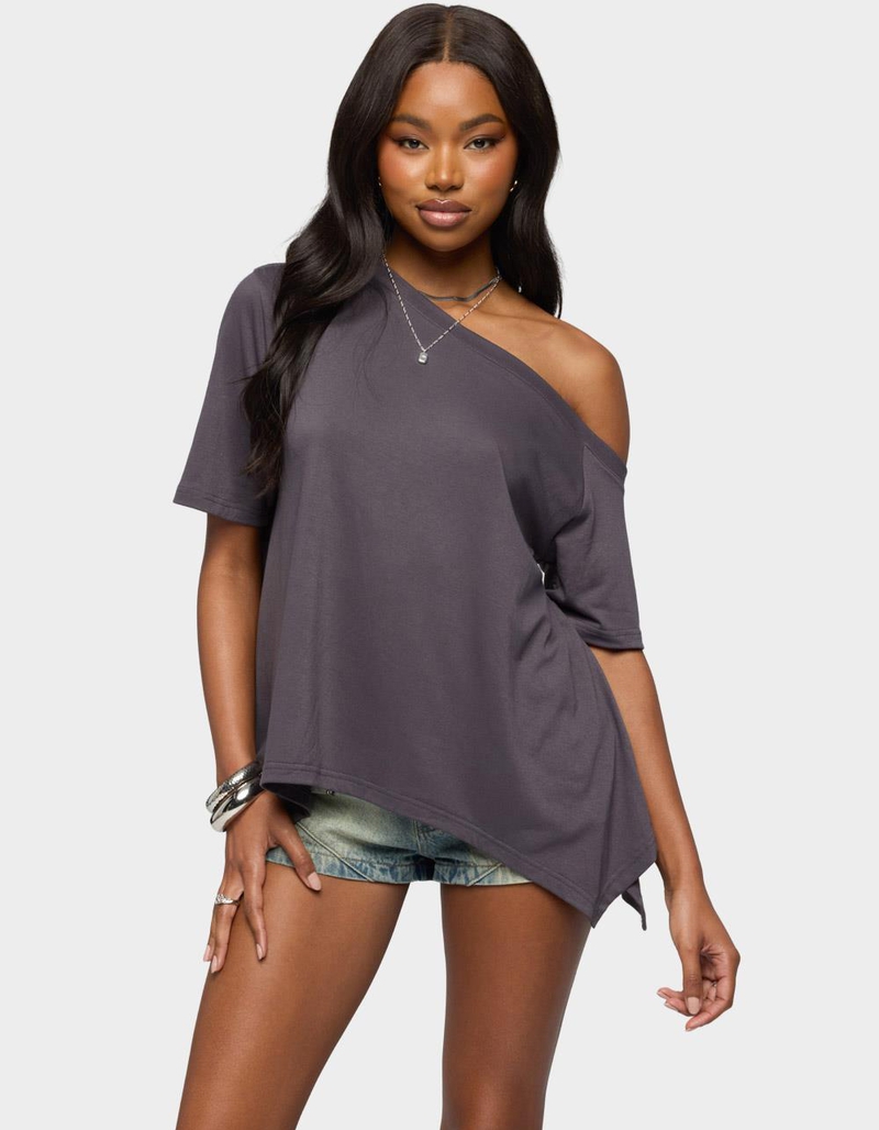 EDIKTED Josy Off Shoulder Handkerchief Top image number 0